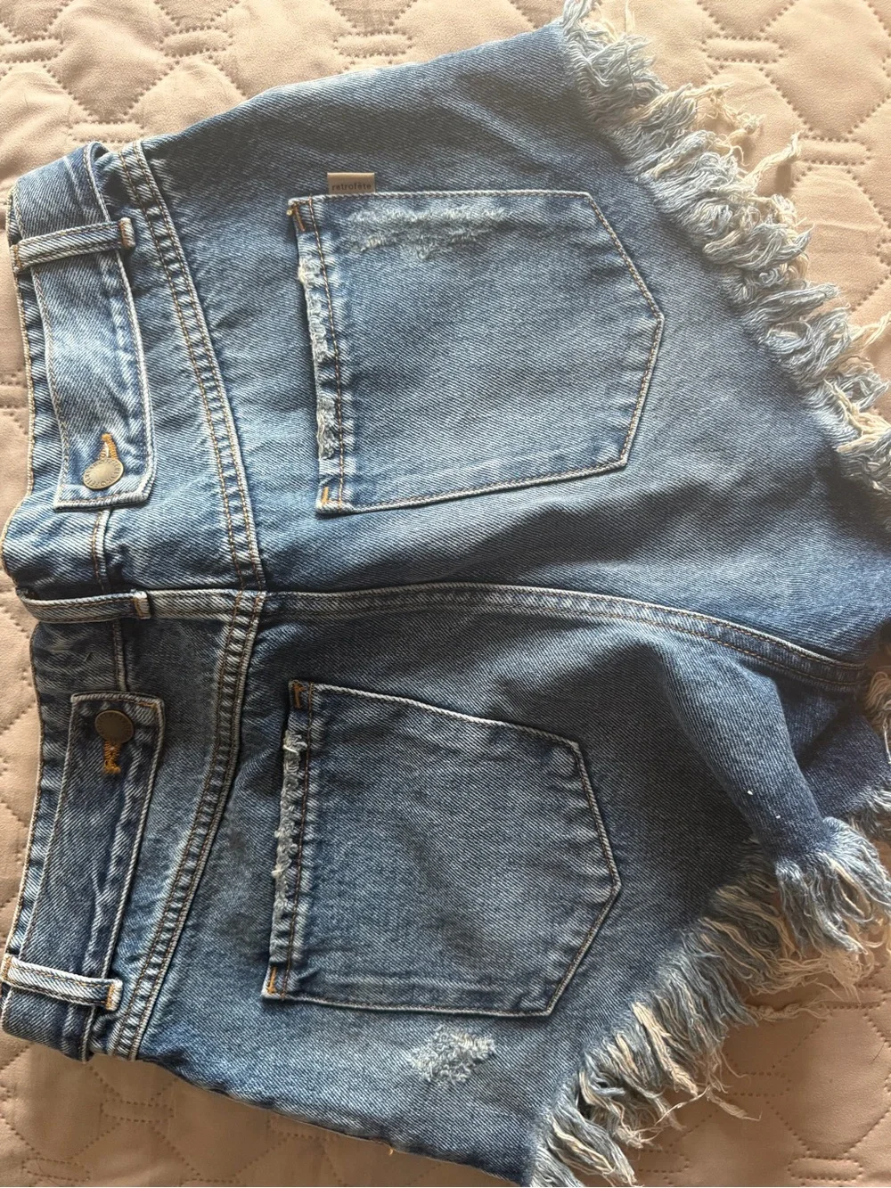 Retrofete Blue Denim Jean Shorts